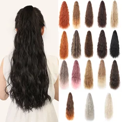 Long Curly Drawstring Ponytail Synthetic Ponytails for Women Ponytail Clip in Hair Extensions for Daily Cosplay