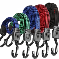New Elastics Rubber Luggage Rope Cord Hooks Bikes Rope Tie Bicycle Luggage Roof Rack Strap Fixed Band Hook Car Accessorieswholes