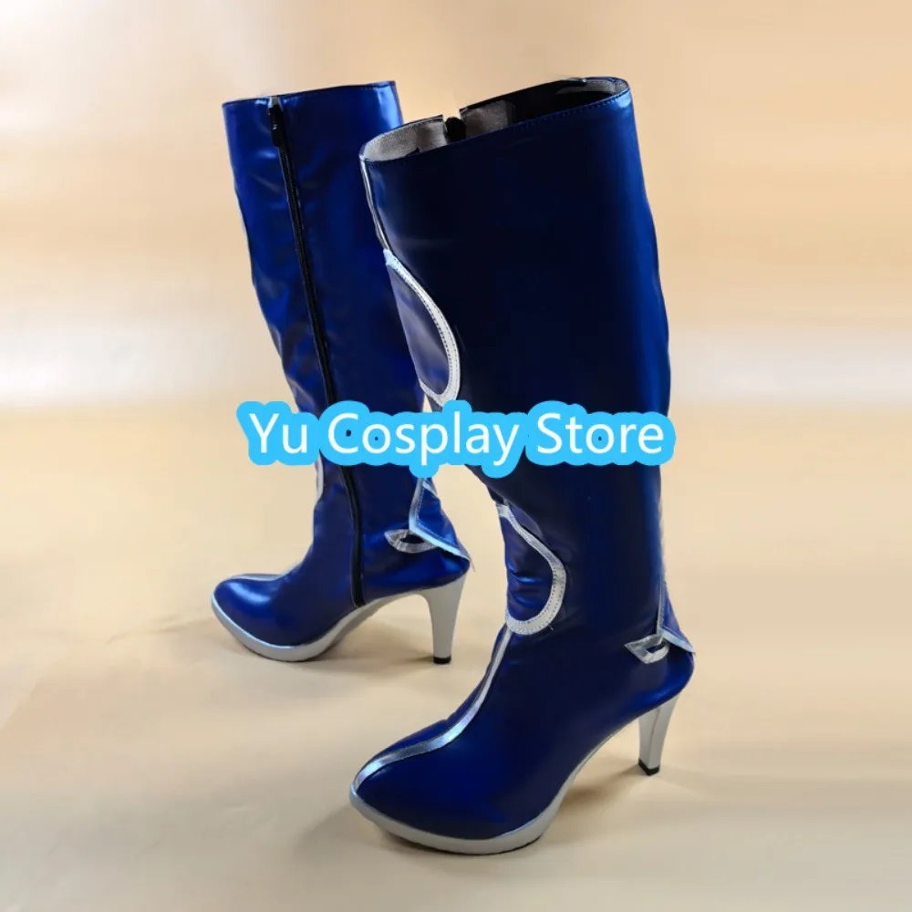 Yu Cosplay Store Naraka: Bladepoint Blue Dream, zapatos de Cosplay de conejo azul, juego de Anime, zapatos de juego de rol, botas para fiesta de Halloween