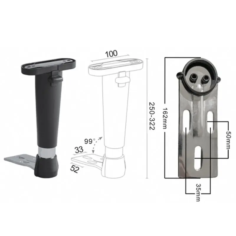ABWZ-Gaming Chair Armrest Chair Replacement Parts Vertical Support Pads