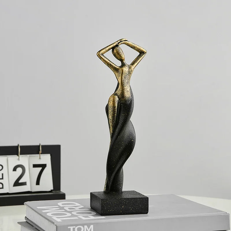 

Постмодернистская абстрактная фигура, скульптура, украшение для гостиной, ТВ-шкаф, винный шкаф, светлый, роскошный, элитный