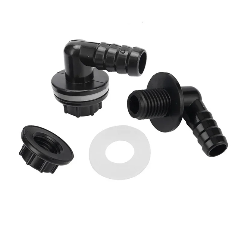 3/8" Thread To 14mm 90 Degree Elbow Drainage Connector Aquarium Fish Tank Drain Coupling Adapters Irrigation Water Pipe Joints