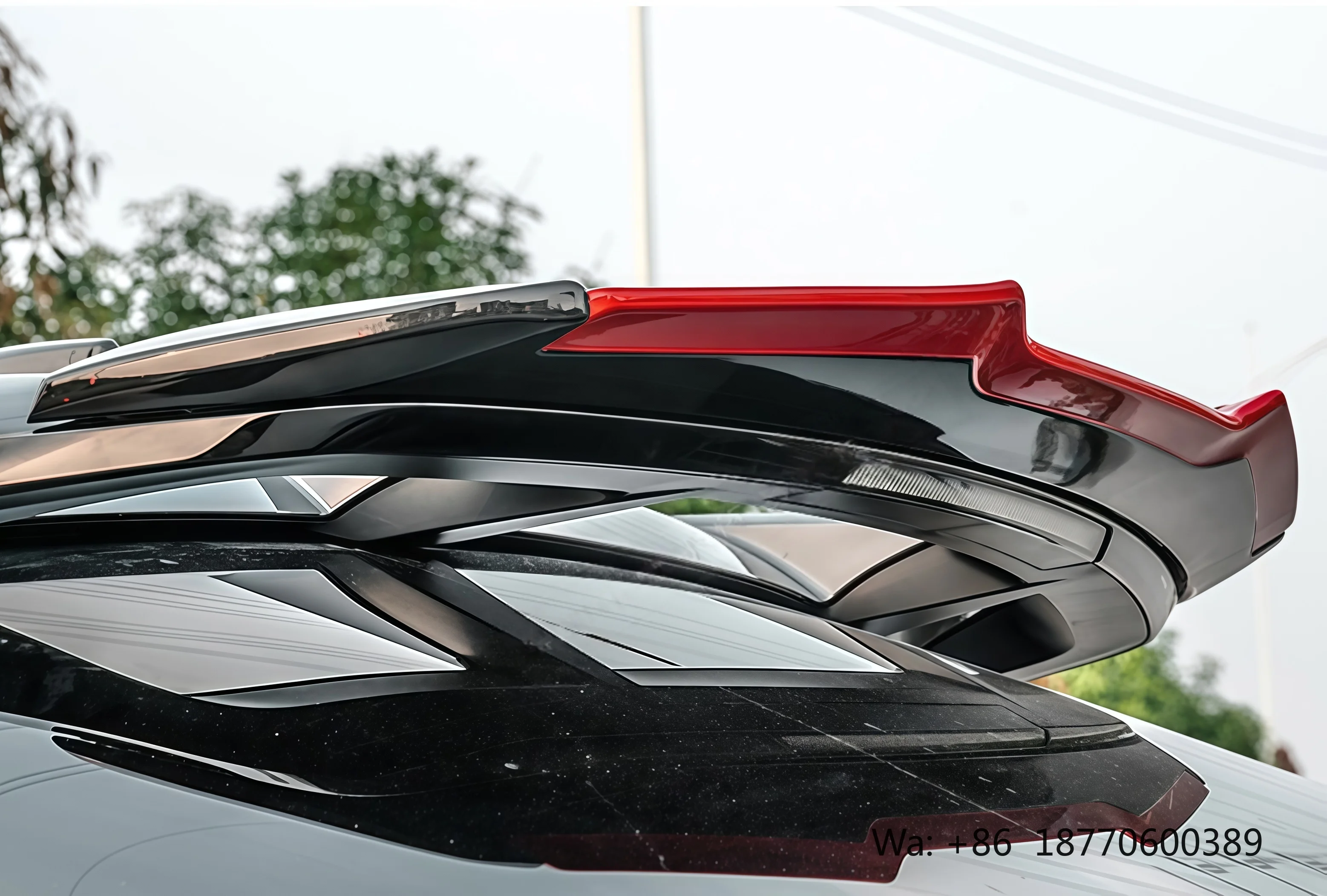 High Quality Automotive wings Rear Roof Wing Spoiler Suitable Modified R-style Tail Spoiler for Toyota CHR