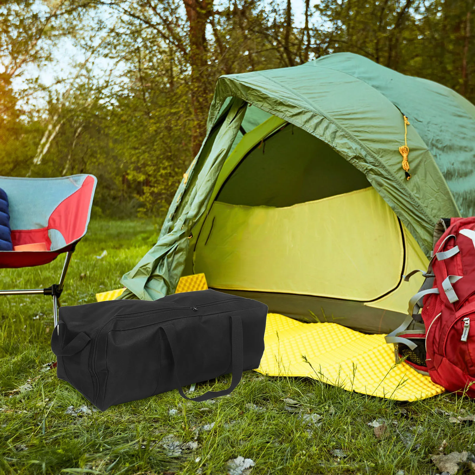 

Large Outdoor Storage Waterproof Foldable Camping Gear Thickened Durable Tent Accessories Storage Case Travel Carry Bag For Bbq