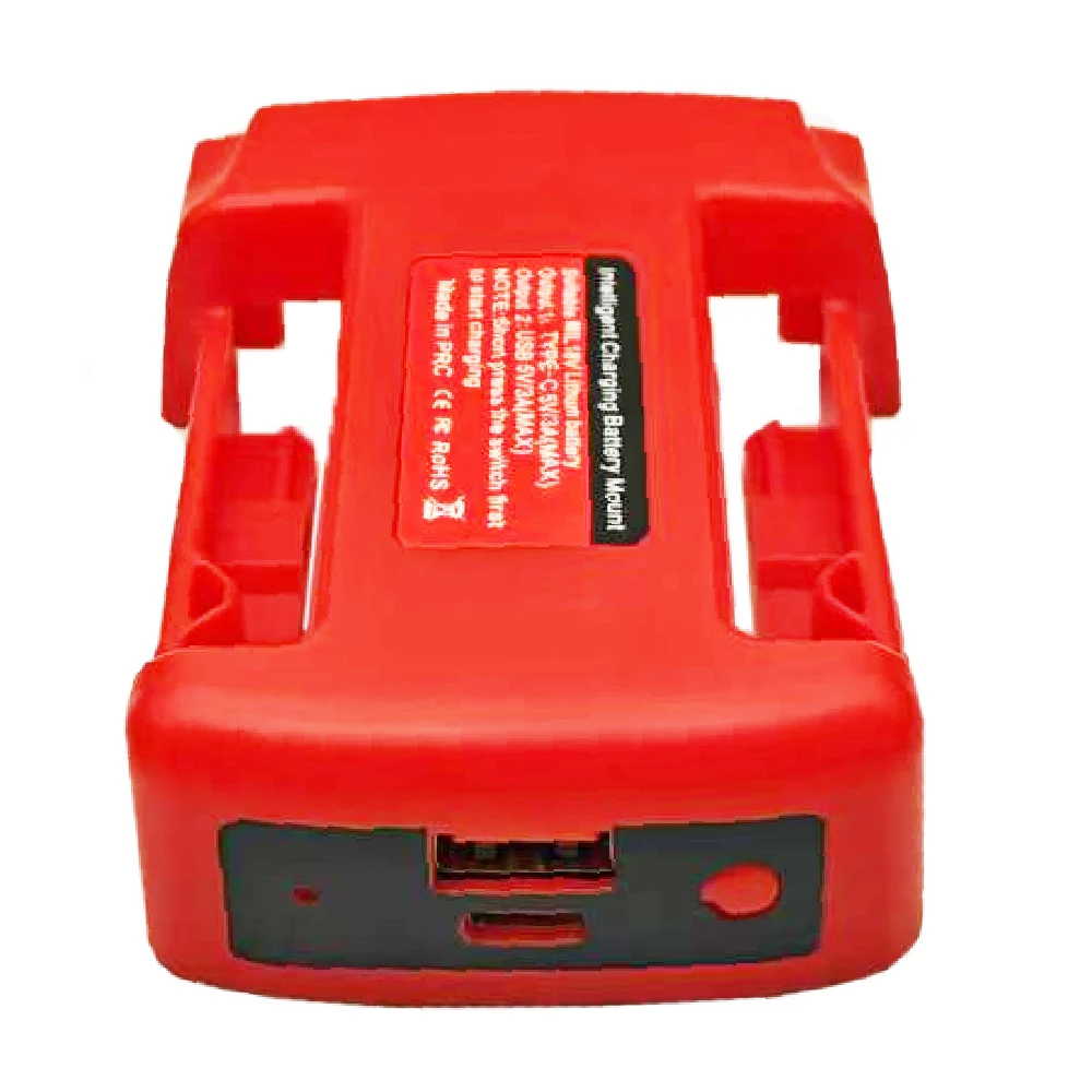 For Milwaukee 18V Lithium Battery For DeWalt 20V For Makita For Einhell Laptop Mobile Phone Fast Charging Type C USB Power Bank