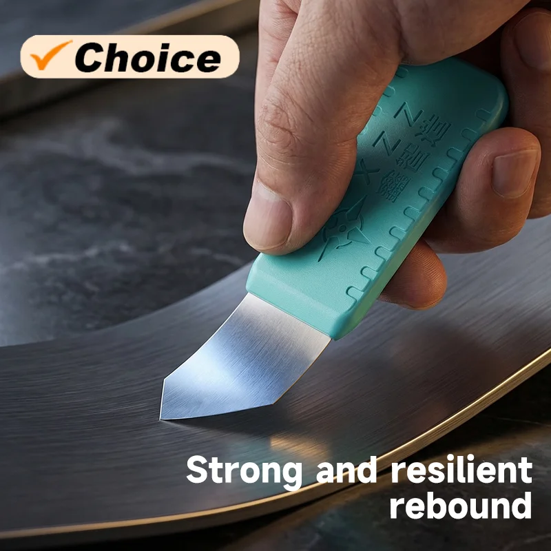 

XINZHIZAO XZZ Non-magnetic Tin Scraper for Mobile Phone Maintenance Silicone Handle High Toughness Disassembly Blade Tool