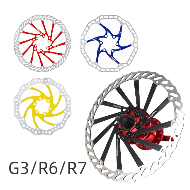 

Тормозной ротор для велосипеда MTB G3 R6 R7, дисковые тормозные колодки, тормоз для горного велосипеда, диск с шестью гвоздями, 140/160 мм, гидравлические тормоза из нержавеющей стали