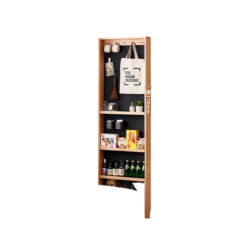 

Solid wood hole board shelf wardrobe side cabinet crack