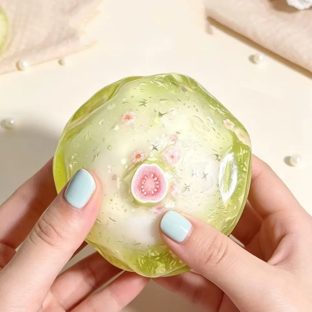 Satisfying Sound Crispy Squishy Ball Non-bounce Shapable Wax Crunchy Squishy Pinch Handmade Sensory Fidget Ball Kids Adults