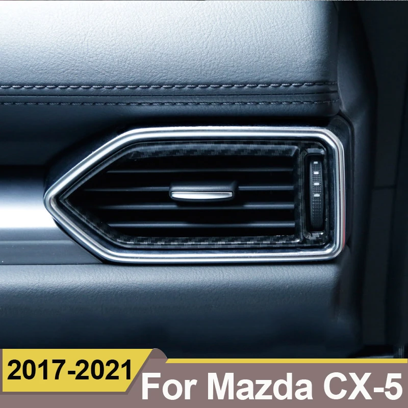 For Mazda CX-5 CX5 CX 5 2017 2018 2019 2020 2021 Car Dashboard Air Vent Trim Cover Outlet Bezel Frame Garnish Molding Surround