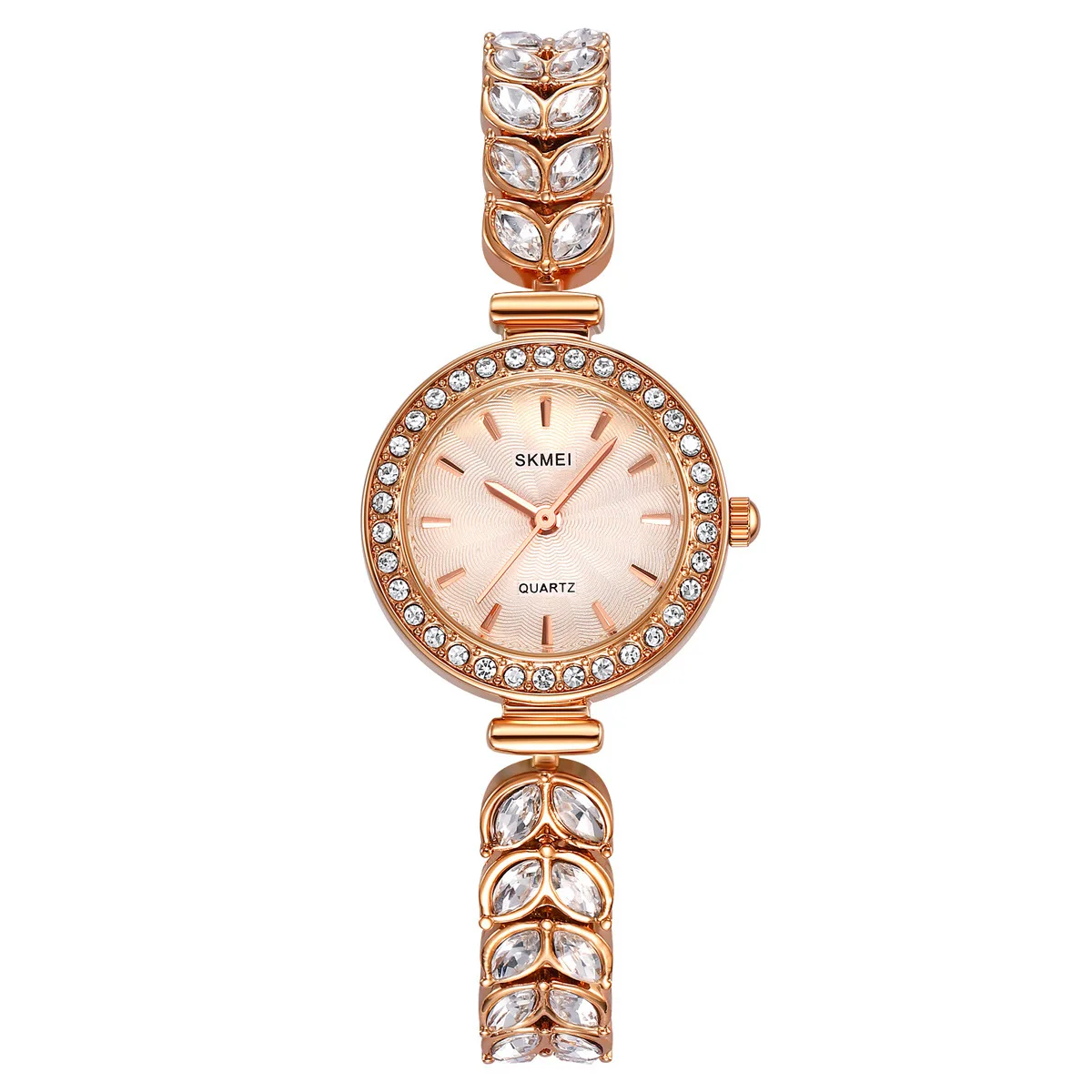 2547 Lady Diamond Quartz Watches Women Fashion Waterproof Stainless Steel Innovative Girl Wristwatches Clock Reloj Mujer view 5