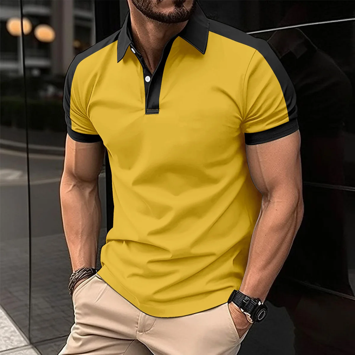 Summer Hot Selling Men\'s Casual Polo Shirt 2024 New Fashion Breathable Casual Sports Short Sleeved T-shirt Men\'s High-quality