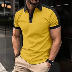 Summer Hot Selling Men's Casual Polo Shirt 2024 New Fashion Breathable Casual Sports Short Sleeved T-shirt Men's High-quality