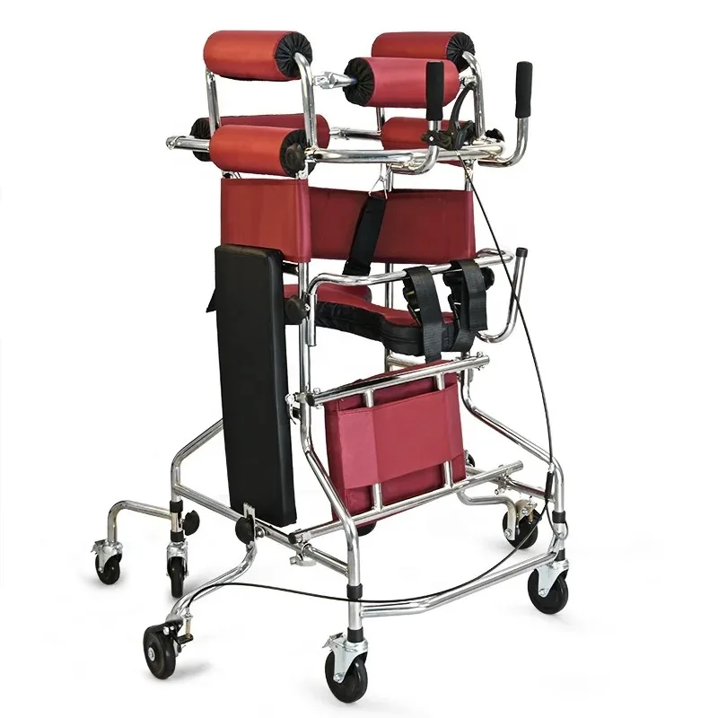 Adult Walker Walking Aid For The Elderly Stroke Hemiplegia Rehabilitation Training Equipment Assisted Walking Stand Eight Wheels