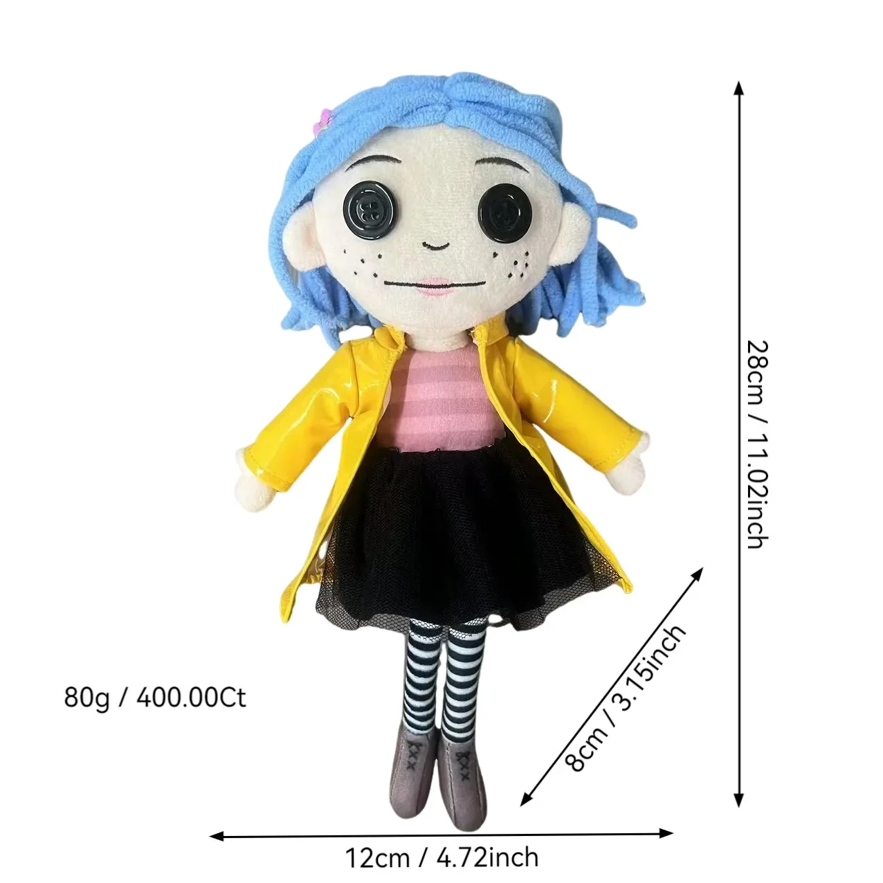 Kawaii อะนิเมะ Coraline ตุ๊กตา Stuff รูปการ์ตูนตุ๊กตาหมอนนุ่มน่ารักคอลเลกชันตุ๊กตาเครื่องประดับของขวัญวันเกิดของเล่นเด็ก