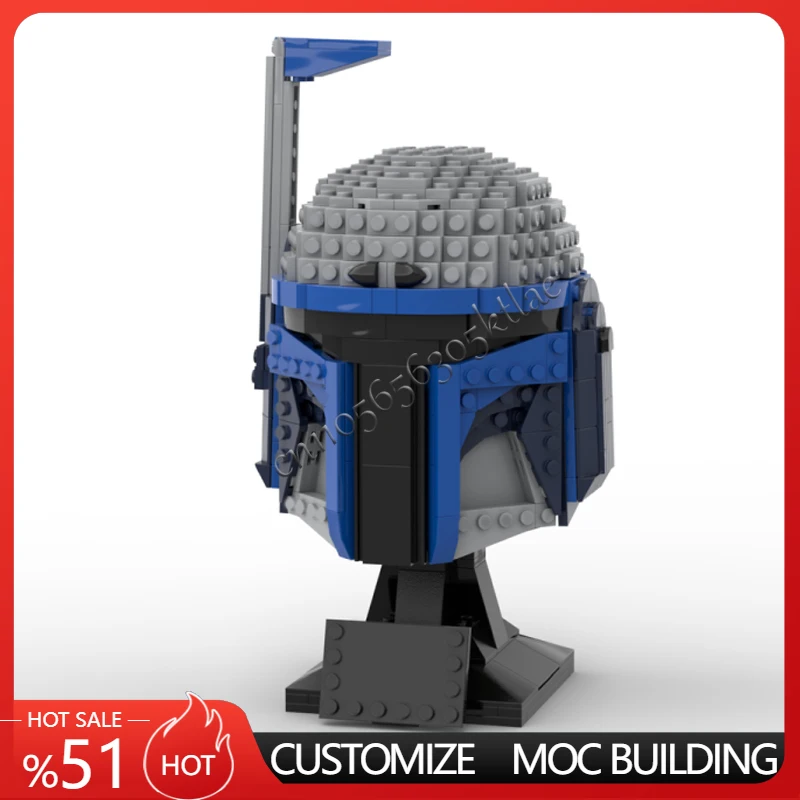 

Новинка, 596 шт., звездная битва, фильм MOC Jango, шлем, модель, сделай сам, идеи, солдатский шлем, рождественская детская игрушка в сборе, головоломка, подарки на день рождения