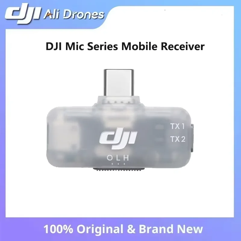 DJI Mic Series Mobile Receiver Brand and New Compatibility with DJI Mic 2 DJI Mic 3 DJI Mic Mini DJI Mic Mini 2 transmitters