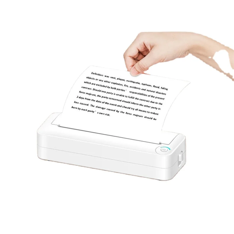 Portable A4 Size Printer for pdf document printing wireless thermal printer A4 with USB BT capacity