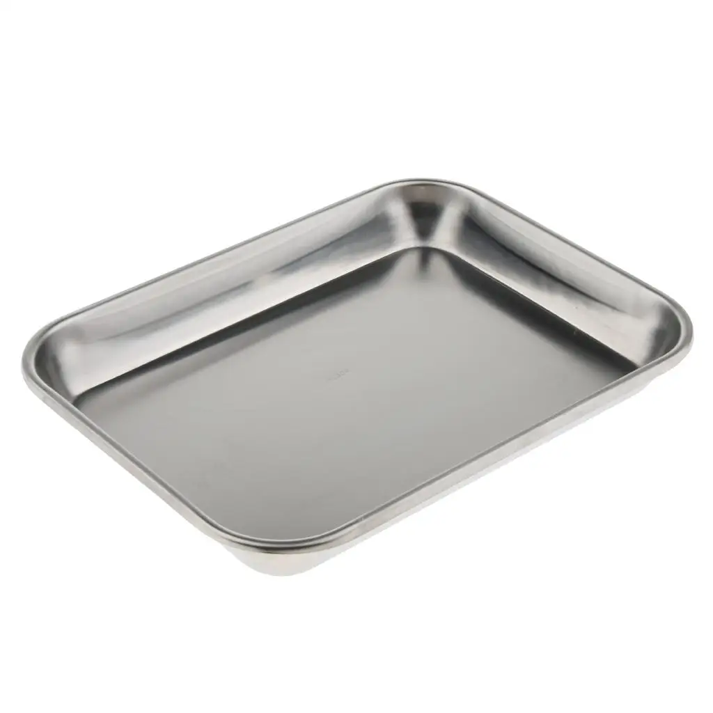 Stainless steel shape square Pan Container Organizer Instrument Tray
