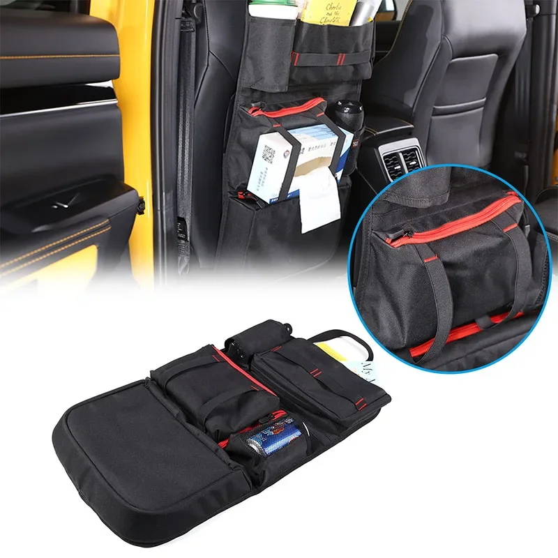 

For Ford Ranger 2023+ Car Seat Back Storage Organizer Bag Multifunction Storage Box Stowing Tidying Pocket Storage Accessories