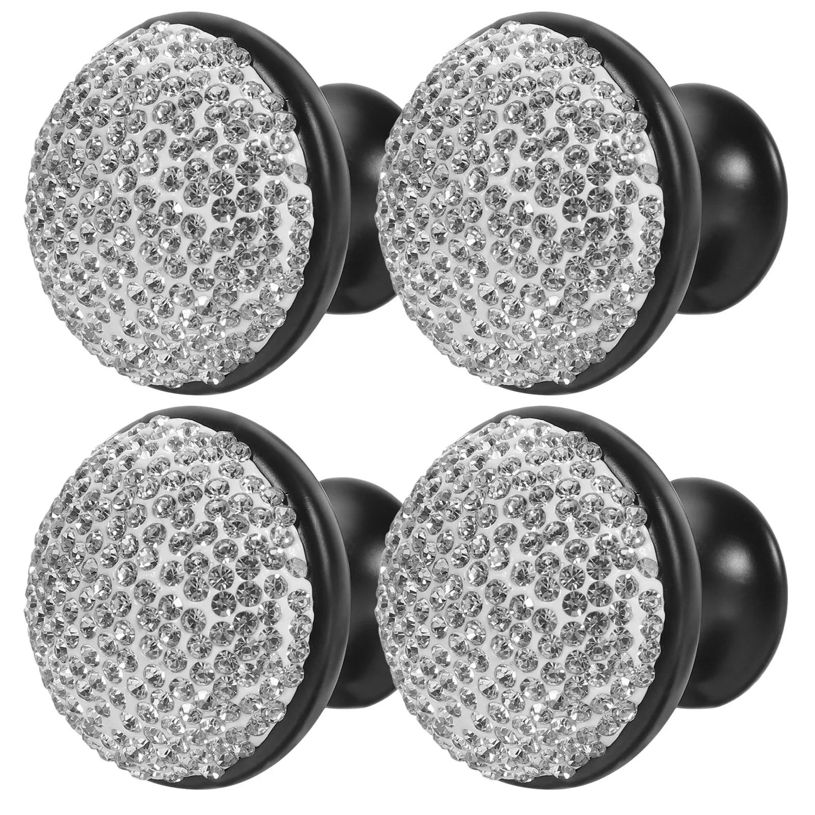 

4 Pcs Crystal Handle Cabinet Knobs Decorative Drawer Pull Modern Dresser Handles Rhinestone