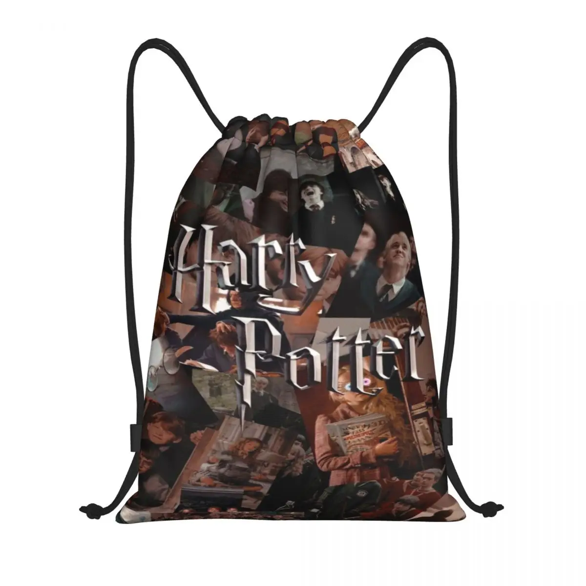 Custom Name Waterproof Outdoor Beach Swimming Sports Drawstring Backpack Harry Potter Organizer Gym Storage Bag