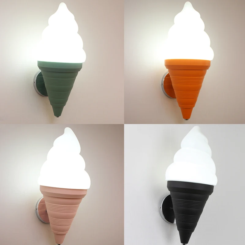 

Ice Cream Wall Lamp ART Sconces for Dining Room Bar Restaurant Lights Creative Lighting Fixture Modern Home Luminaira Decoration