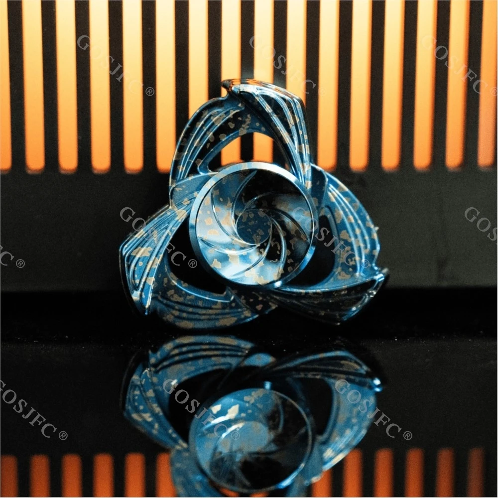 ELE EDC Morandi Mechanischer Gyro Metall Fidget Spinner Zirkoniumlegierung Dekompressions-Desktop-Spielzeug