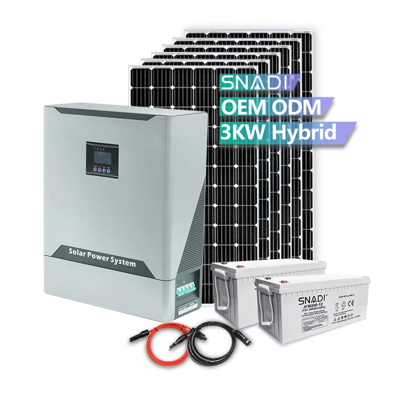 Complete Set Solar Energy System 5000w house Hybrid Solar System 5KW off grid Solar Power System