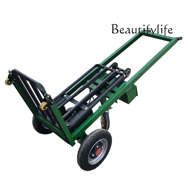 

All-electric custom hand push loading and unloading truck handling hydraulic lift truck