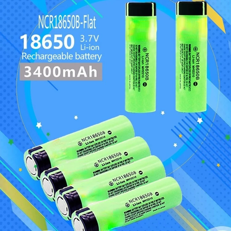 NCR18650B 18650 3400mAh 3.7V Lithium Battery Can Be Used As A Backup Power Source for Laptop Battery Swapping and Mobile Devices