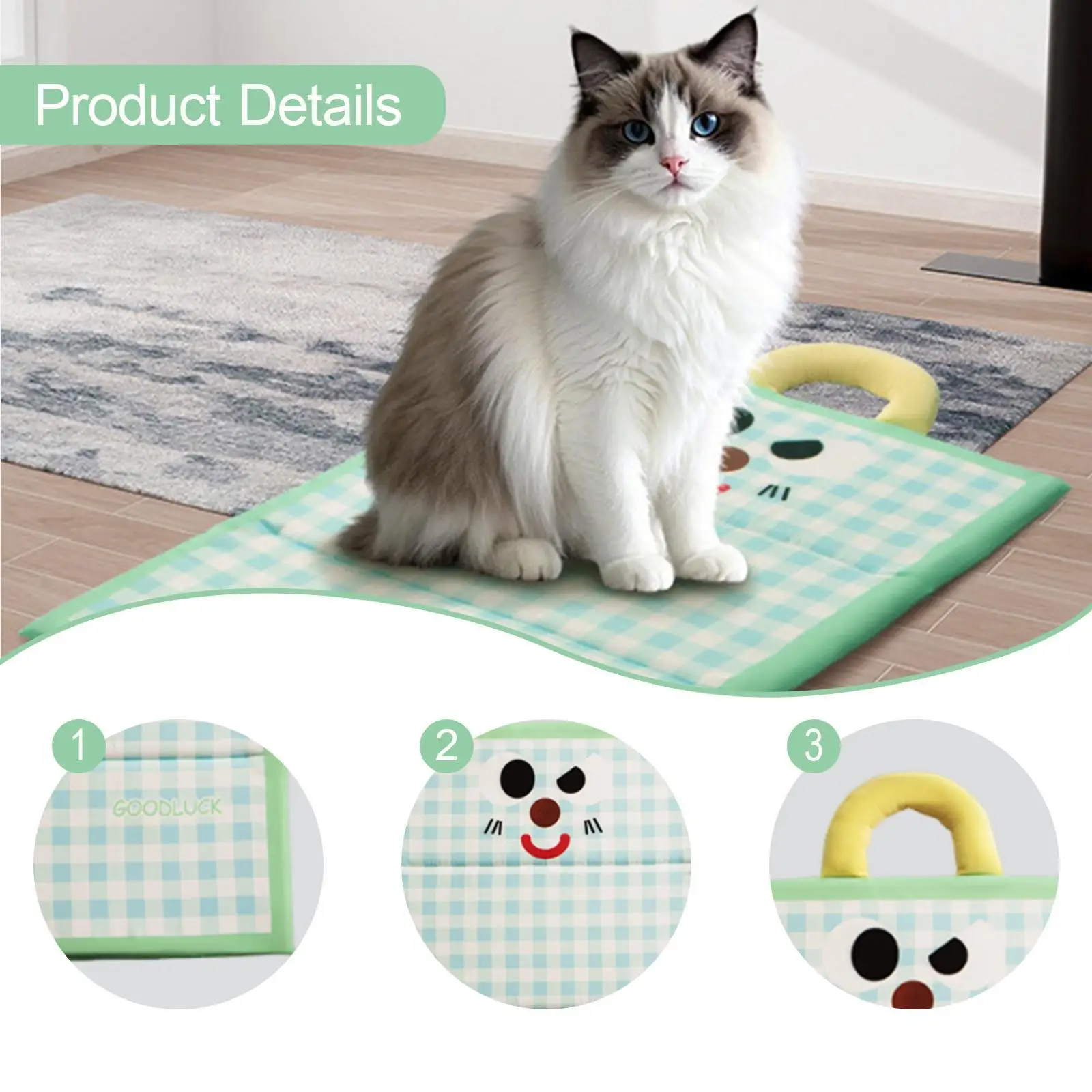 Gato cão almofada de dormir gelo seda gatinho gatinho indoor ao ar livre pet almofada de resfriamento para animais pequenos canis chão assento de carro