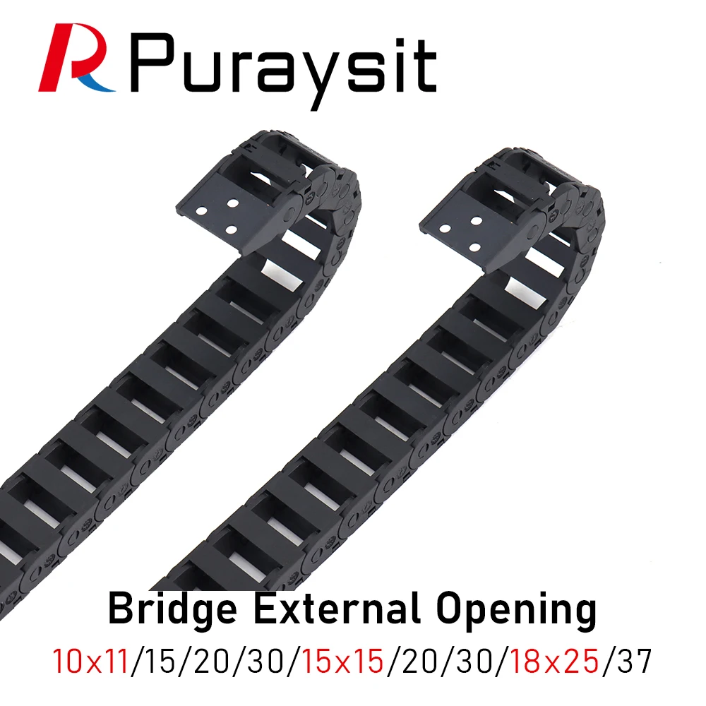 

Puraysit Bridge External Opening Drag Chain Cable Chain 10x11 10x15 10x20 10x30 15x15 15x20 15x30 18x25 18x37