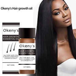 Okeny's Fast Powerful Hair Growth Essence Products Essential Oil Liquid Treatment Preventing Hair Loss Hair Care Andrea 20ml