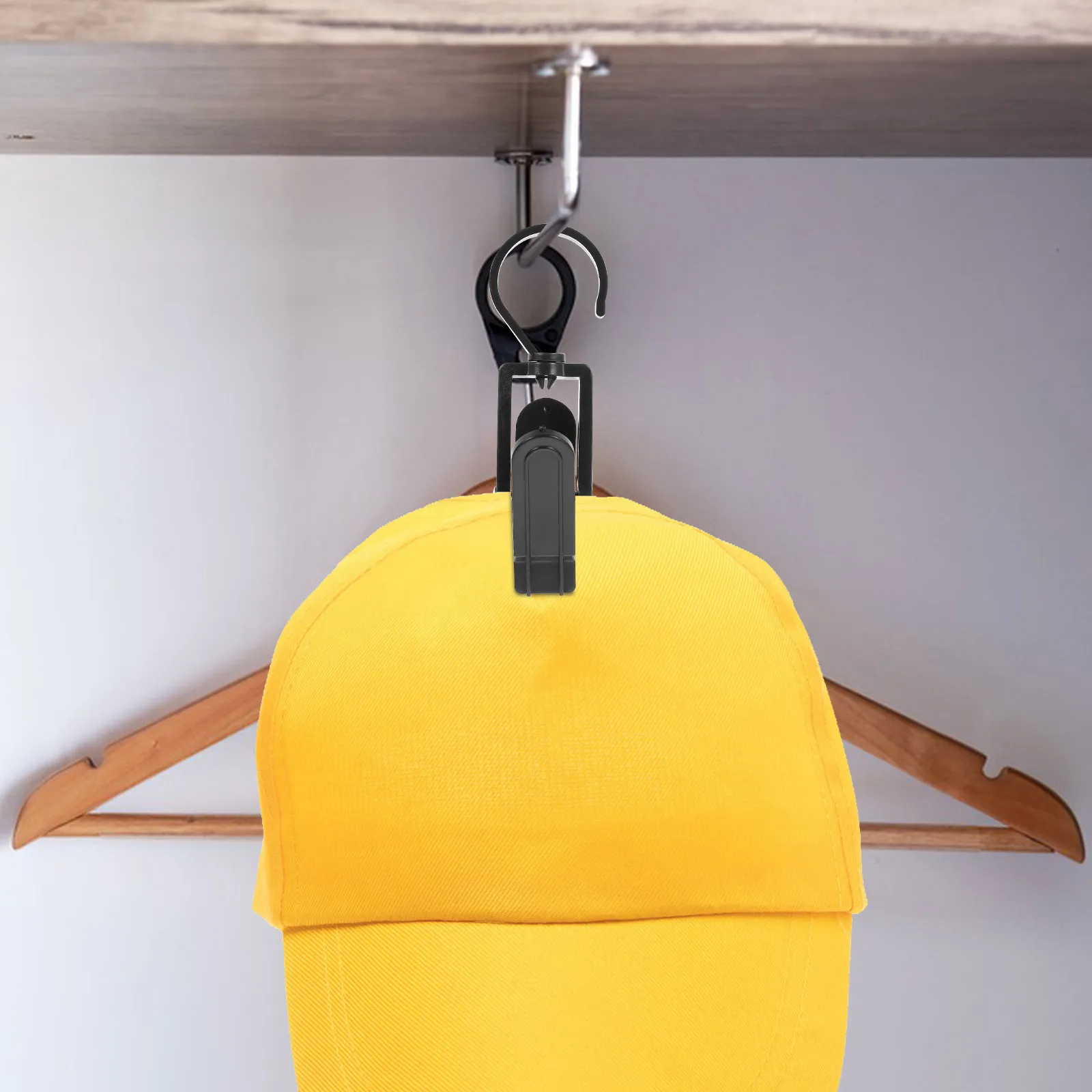 50Pcs Sturdy Plastic Swivel Clips for Hats Clothes Towel Socks Pants Fine Texture Classic Color Practical