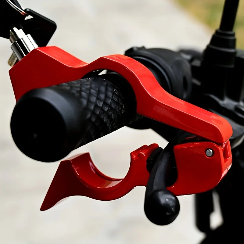 Motorcycle Handlebar Lock Handlebar Brake Handle Solid Lock Imitating Steal Lock Pull Rod ATV Dirt Street Bikes Anti Theft