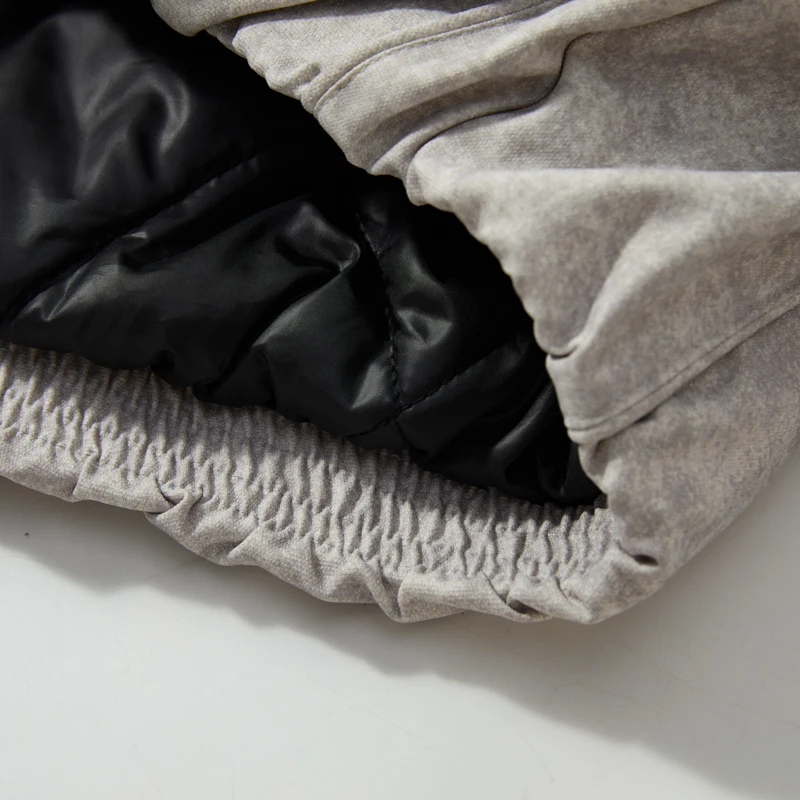 معطف شتوي مبطن سميك للرجال ملابس خروج كلاسيكية فضفاضة غير رسمية دافئة بقلنسوة مبطنة بالقطن سترة ستيت بوي ملابس خارجية