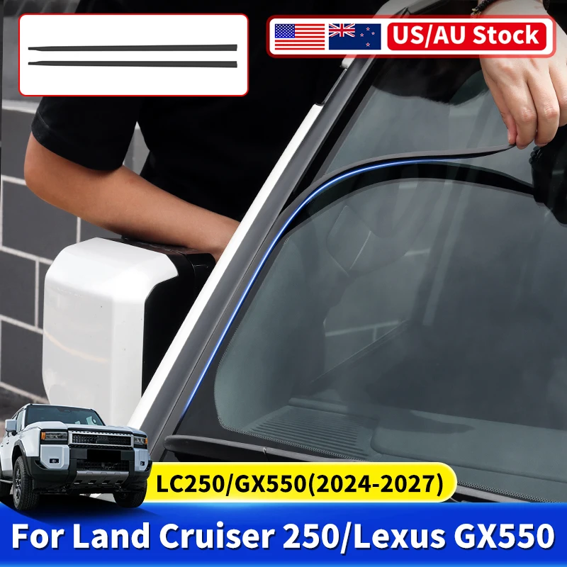 For 2024-2027 Toyota Land Cruiser 250 LC250 Lexus GX550 Windshield Seal Strip Silicone Gap Filler Noise Reduction Accessories