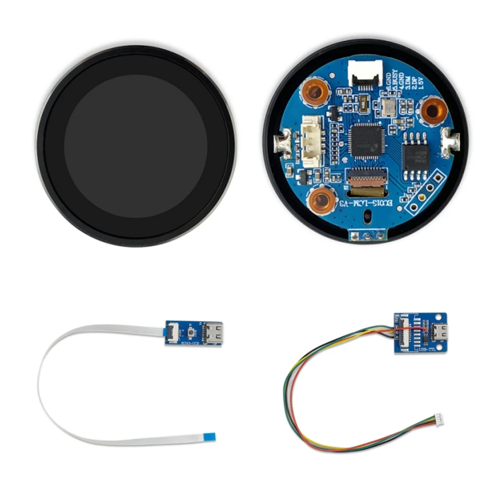 1,28-дюймовый модуль TFT ЖК-дисплея GC9A01 Драйвер 240*240 UART Ручка экрана Переключатель Центральное управление Полный обзор IPS Последовательный 4PIN DC5V