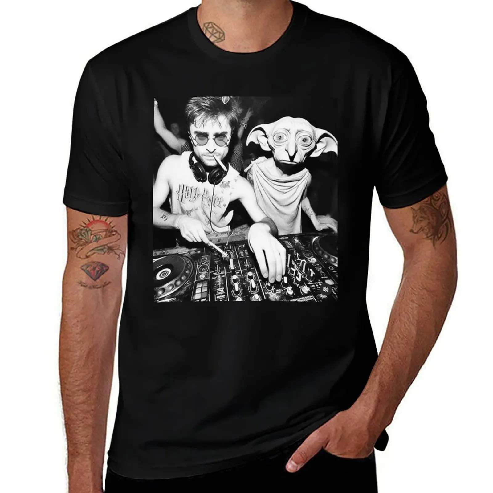 

Dobby and DJ Harry T-Shirt anime t shirts shirts graphic tees essential t shirt Clothing plain white t shirts men