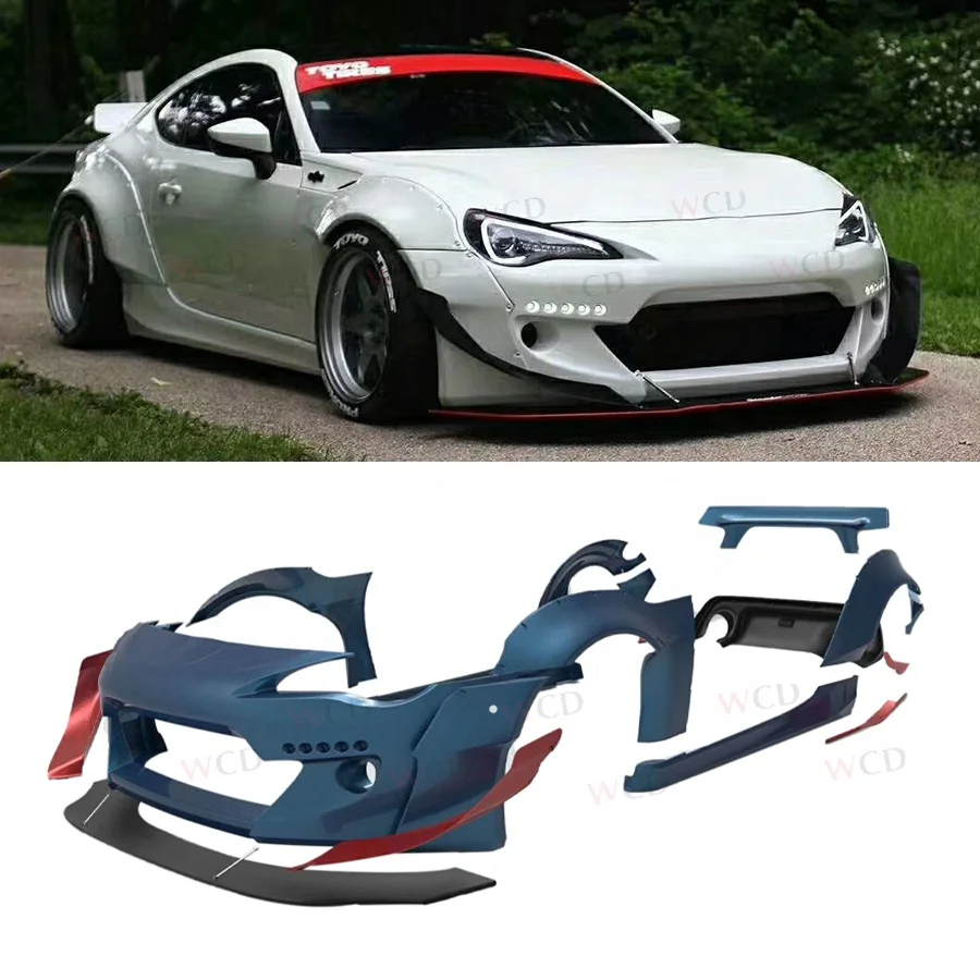 

Автомобильные аксессуары для Toyota 12-16 GT86 BRZ, модифицированный комплект Rocket Bunny 3-го поколения, широкий обвес 86 BRZ