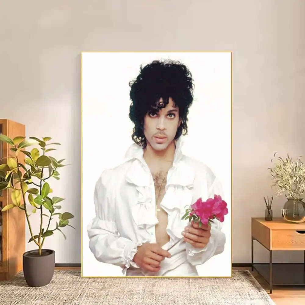 Singer Prince R-Rogers Nelson Poster HD Quality Wall Art Retro Posters For Home Room Wall Decor Self Adhesive