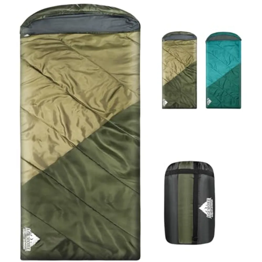 

Sleeping Bag for Adults Single and Double Size Lightweight Waterproof XXL Sleeping Bag for Adults Couples Camping Hiking Backpa