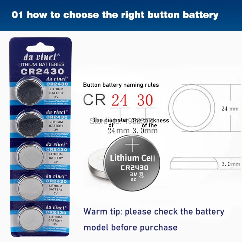 بطاريات ليثيوم أيون 3 فولت ، 15 قطعة ، للآلة الحاسبة ، الألعاب ، CR2430 ، DL2430 ، BR2430 ، ECR2430 ، KL2430 ، KCR2430