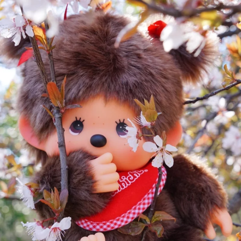 20cm Kawaii Monqiqi Cute Anime Figures Plush Toys Bag Pendant Puppet Decoration Keychain Girl Children Couple Birthday Gift