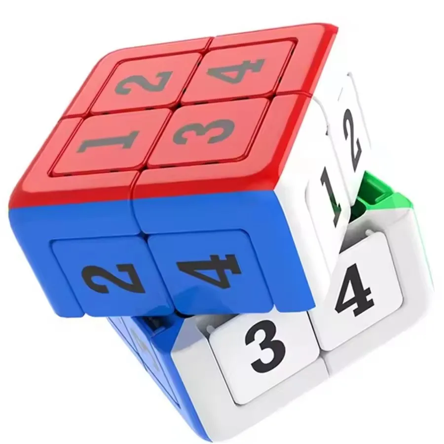 Yuxin 2x2 3x3 数字マグネットパズルキューブ 子供用パズル マグネットキューブ キューボマジコ パズルおもちゃ 子供向けギフトおもちゃ