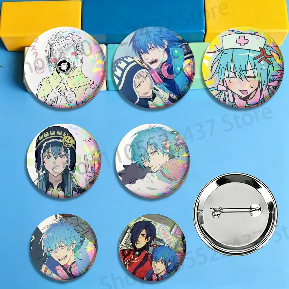 Game DRAMAtical MURDER Cartoon Round Pins Cartoon Brooches Stylish Ornament Badge for Backpack Accessorys Gifts