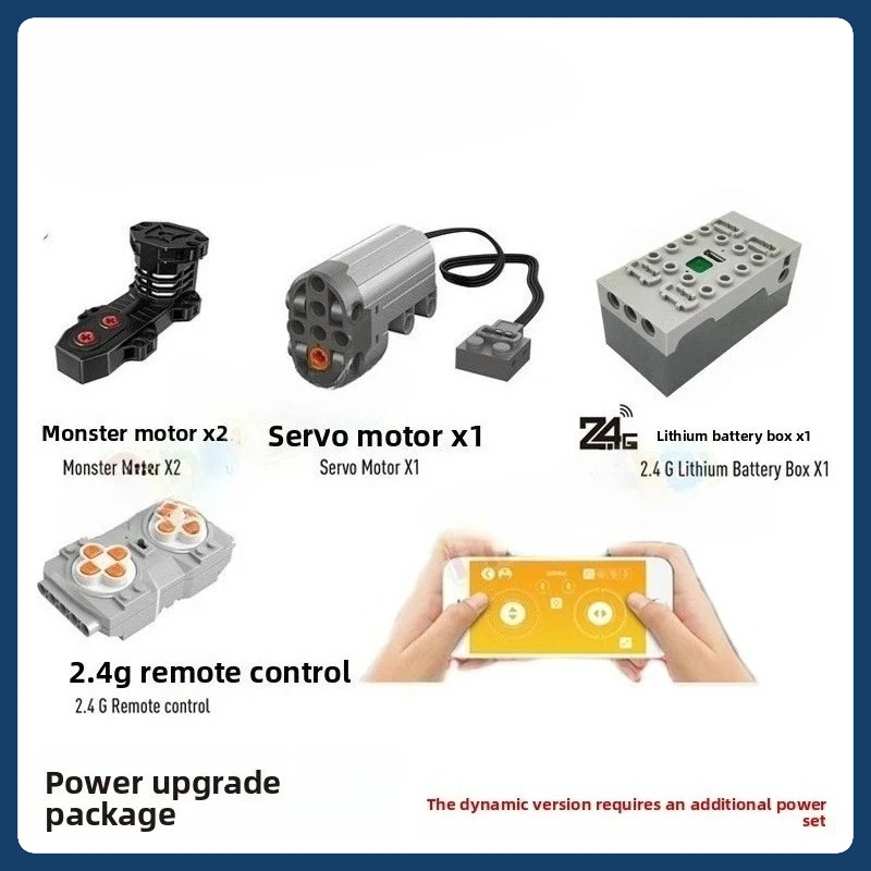 Remote Control Power Set for 13108 Mustang Model Car with Monster Motor and Building Blocks
