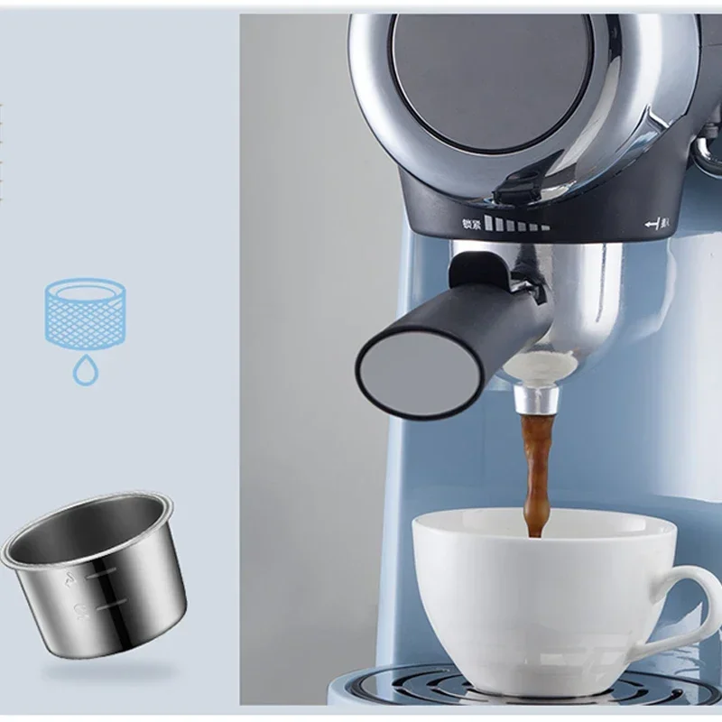 Coffee maker Small Semi-automatic Italian Type on The Spot Grinding Mini Milk Foaming Machine Integrated Intelligence