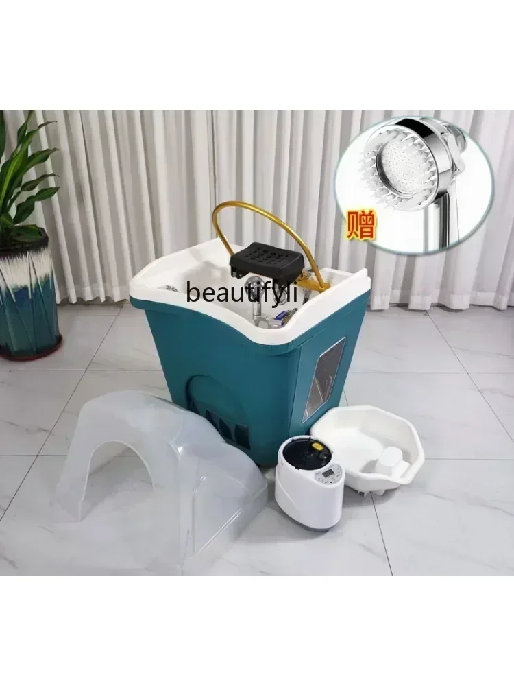 Mobile Shampoo Basin Beauty Salon Ear Cleaning Hair Care Center Health Water Circulation Head Treatment Fumigation Spa Machine